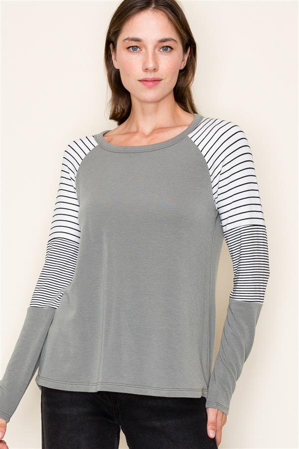 That Friday Feeling Soft Olive Top - The Nines