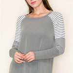 That Friday Feeling Soft Olive Top - The Nines