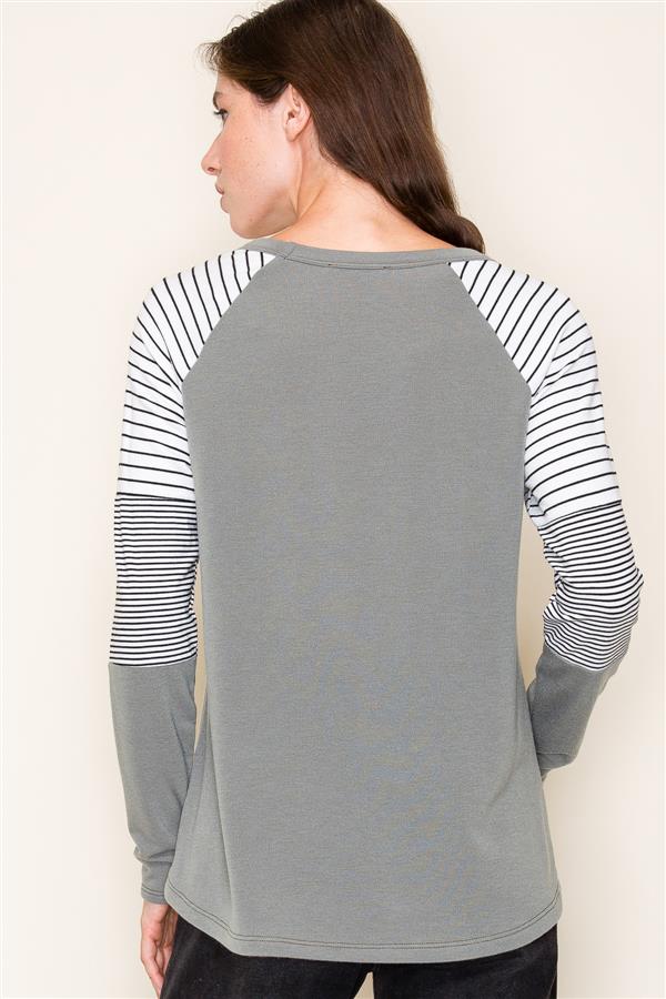 That Friday Feeling Soft Olive Top - The Nines