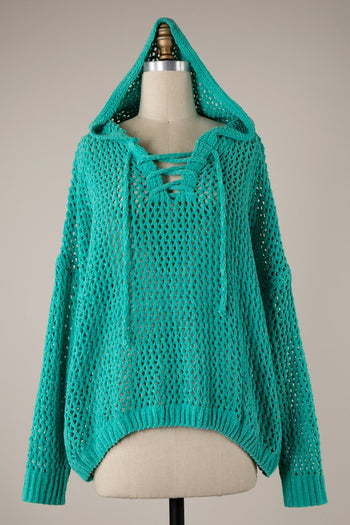 Lace Up Boho Hoodies - 3 Colors!
