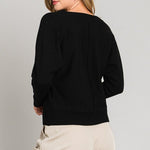 Soft V - neck Center Seam Pullover - 3 colors! - The Nines