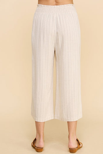 Crop Pinstripe Pants