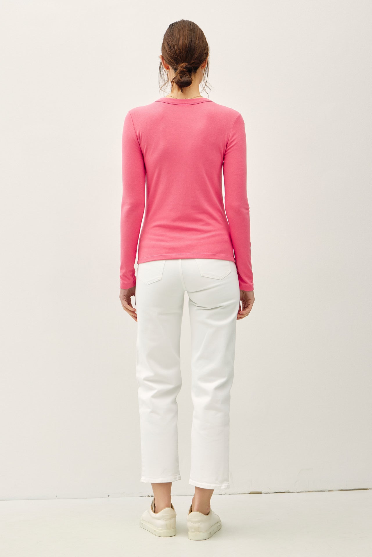 Soft Layering Basic Long Sleeve Tops - 2 Colors! - The Nines