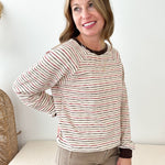 Striped Crew Sweater - The Nines