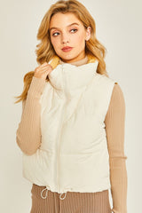 Reversible Cropped Puffer Vests - 6 Colors!