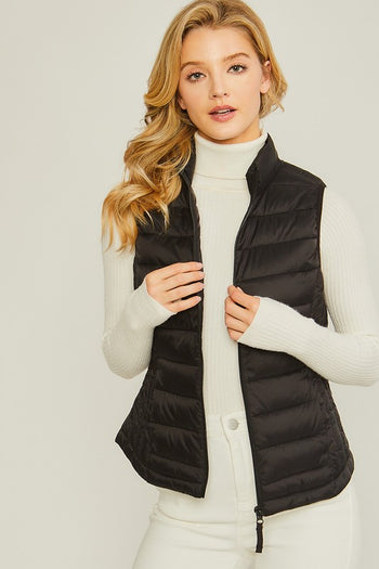 $25 Doorbuster - Lightweight Padded Puffer Vests - 5 Colors! - FINAL SALE