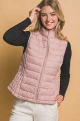 $25 Doorbuster - Lightweight Padded Puffer Vests - 5 Colors! - FINAL SALE