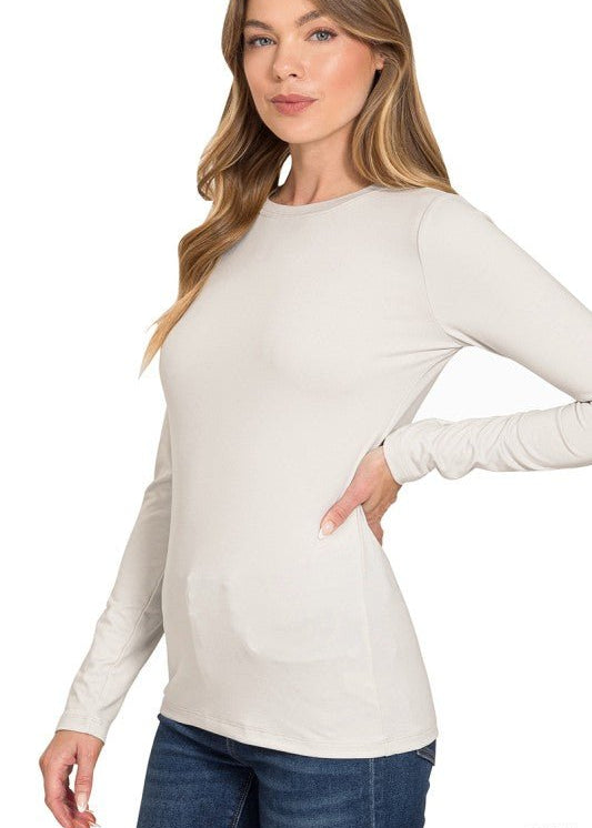 Buttery Soft Microfiber Long Sleeve Top - 5 Colors!