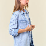 Light Wash Chambray Button Down - The Nines