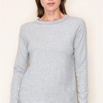 Gray Soft Raglan Long Sleeve - The Nines