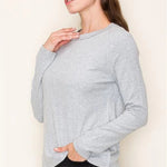 Gray Soft Raglan Long Sleeve - The Nines
