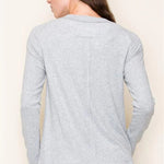 Gray Soft Raglan Long Sleeve - The Nines
