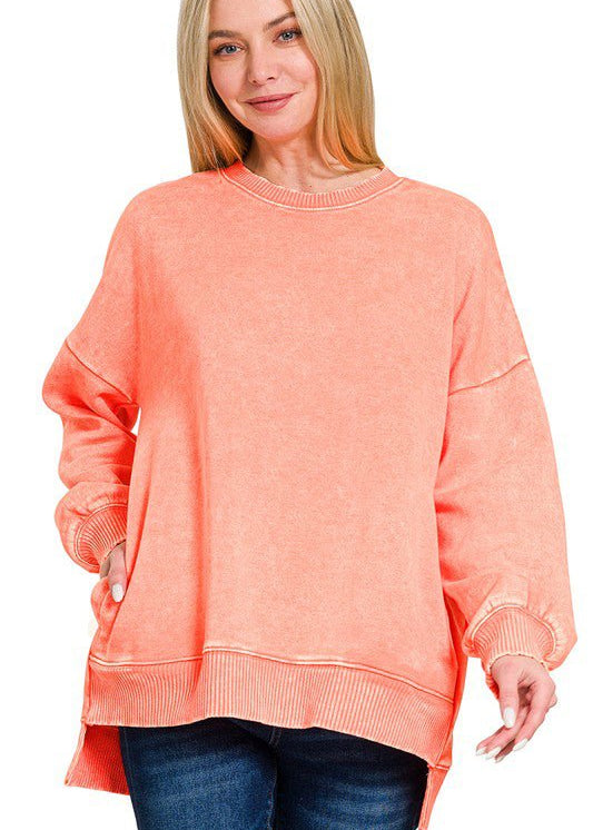Mineral Wash Pocket Sweatshirts - 3 Colors! - The Nines