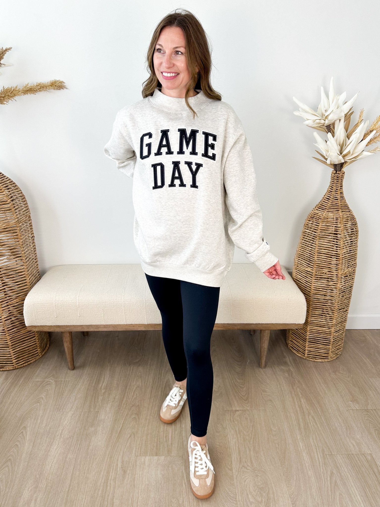 "Game Day" Mock Neck Sweatshirt - 3 colors! - The Nines