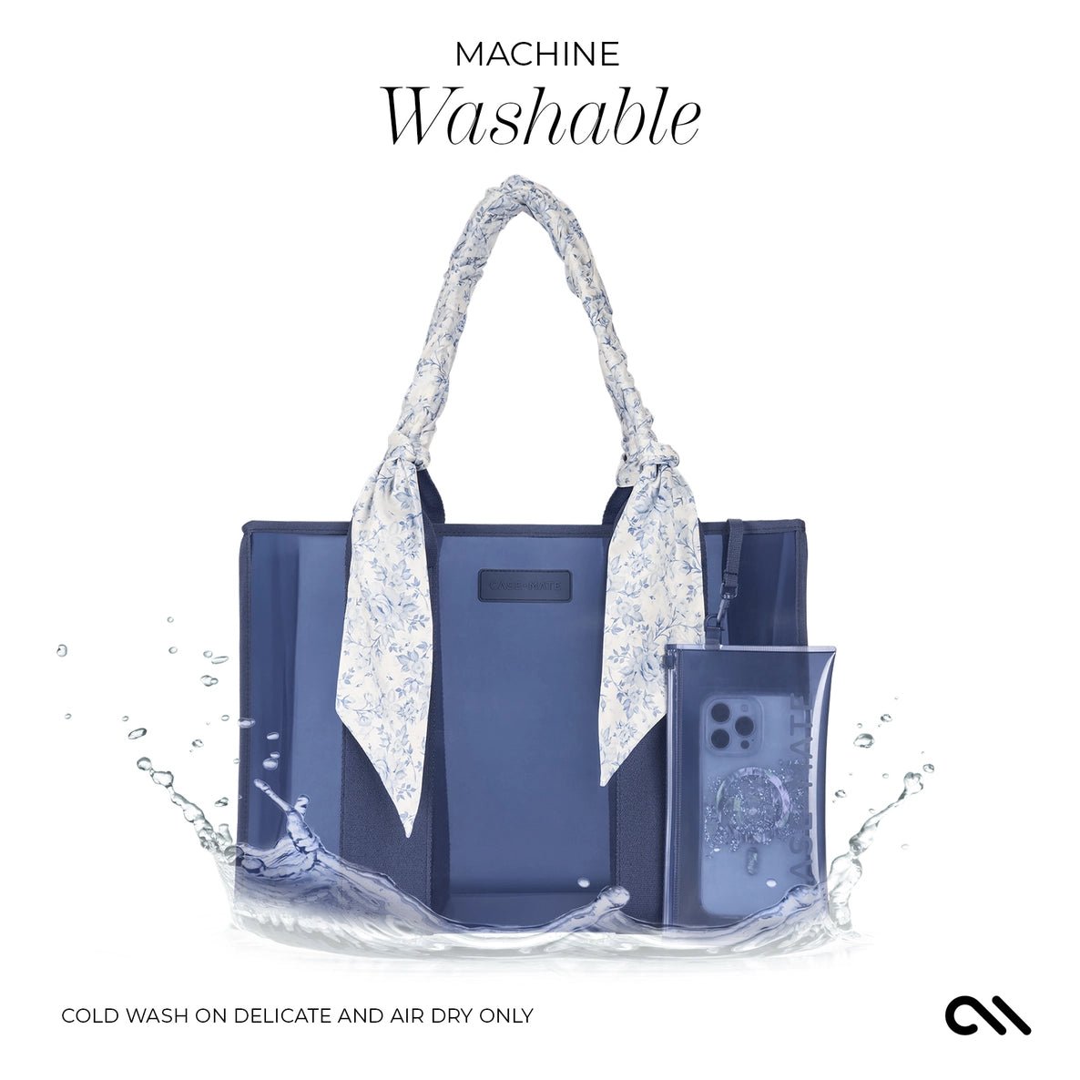 Case - Mate Something Navy Jelly Tote Bag - The Nines