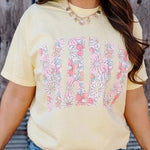 Floral Mama Graphic Butter Yellow Tee - The Nines