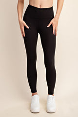 Black NINES Buttery Soft No Pocket Full Length Leggings