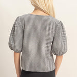 Gingham Tie Top - 2 Colors! - The Nines