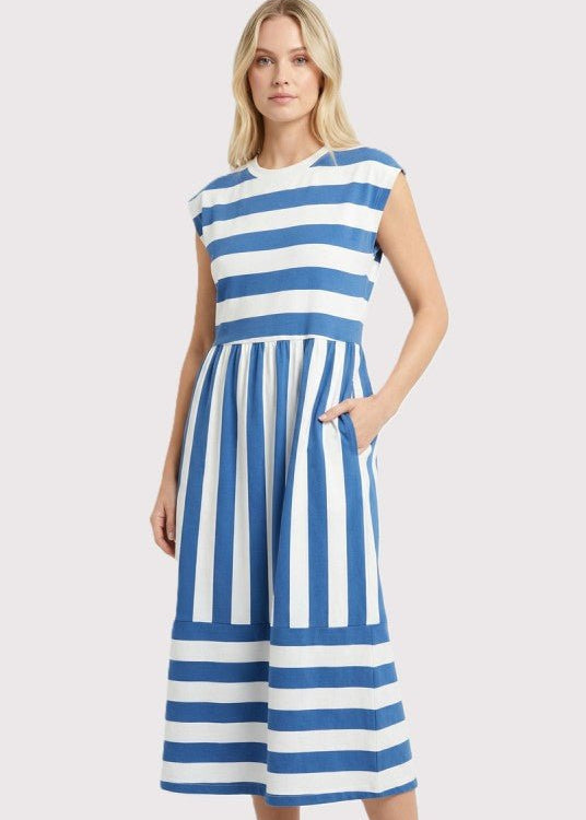 Ruby Striped Pocket Midi Dress - 2 colors! - The Nines