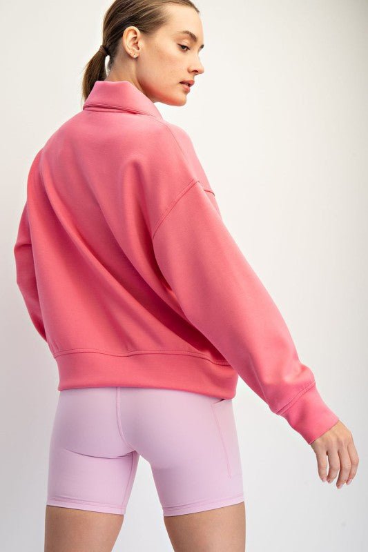 Mock Neck Quarter Zip - 5 colors! - The Nines