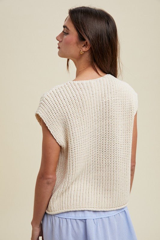 Button Up Vest Top - 2 colors! - The Nines