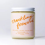 Crackling Firewood 8 oz Soy Wax Hand - Poured - The Nines