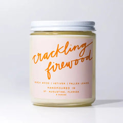 Crackling Firewood 8 oz Soy Wax Hand-Poured