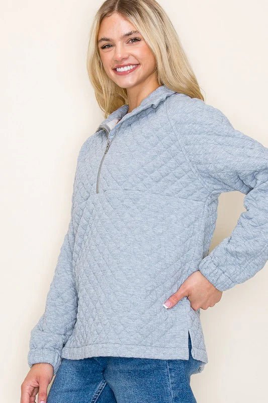 Quilted Half Zip - The Nines