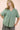 Back Shirred Mineral Wash V - neck Tee - 4 Colors! - The Nines