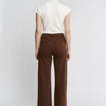 MICA High Rise Brown Vintage Wide Leg Jean - The Nines