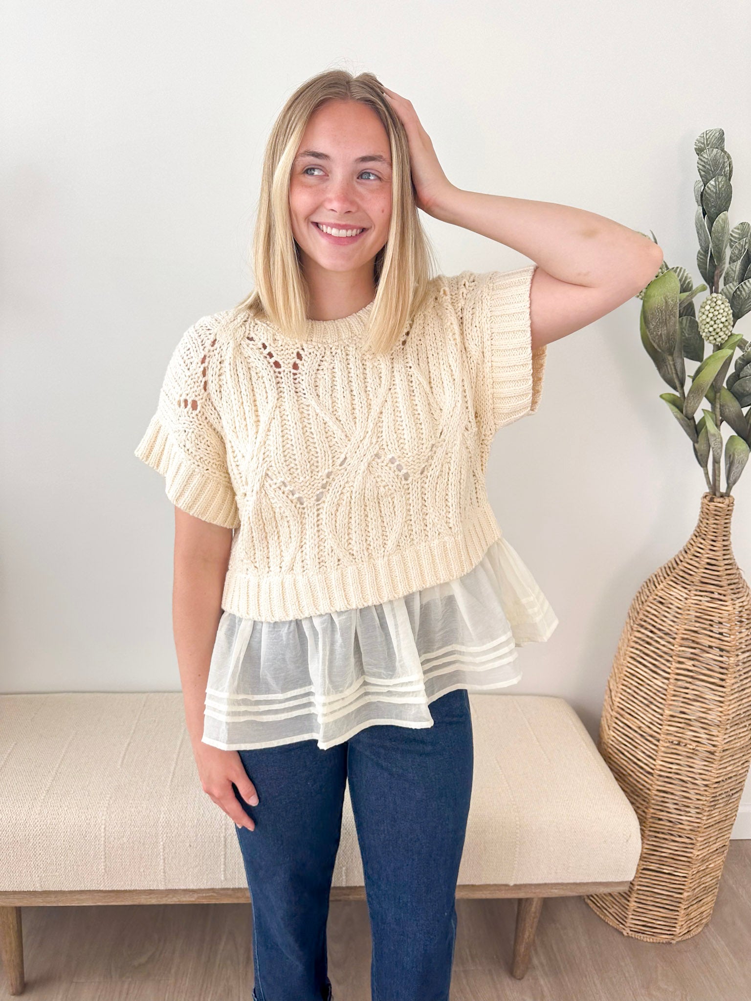 Cali Crochet Twofer Top - The Nines