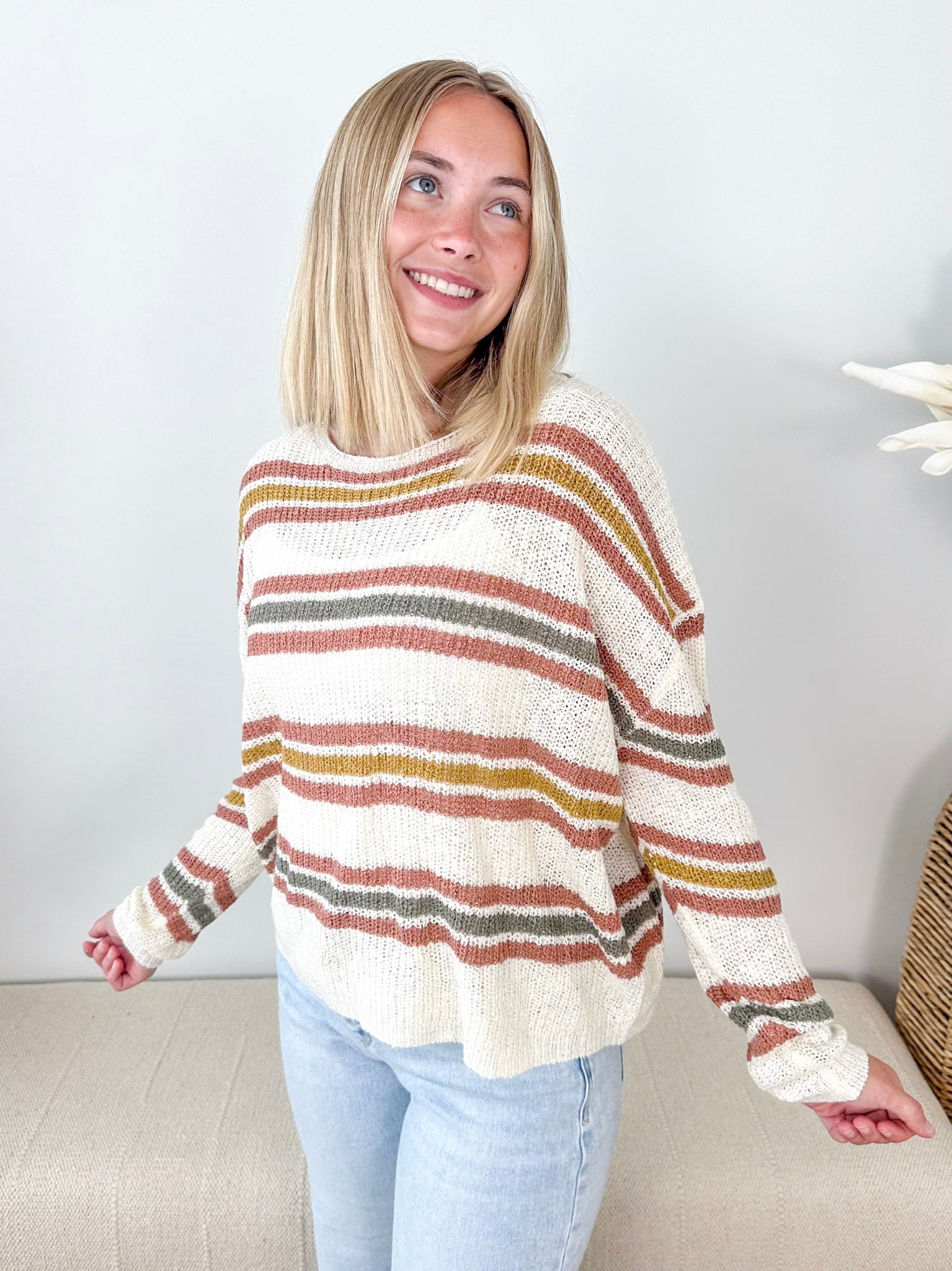 Tri-Striped Sweater - The Nines