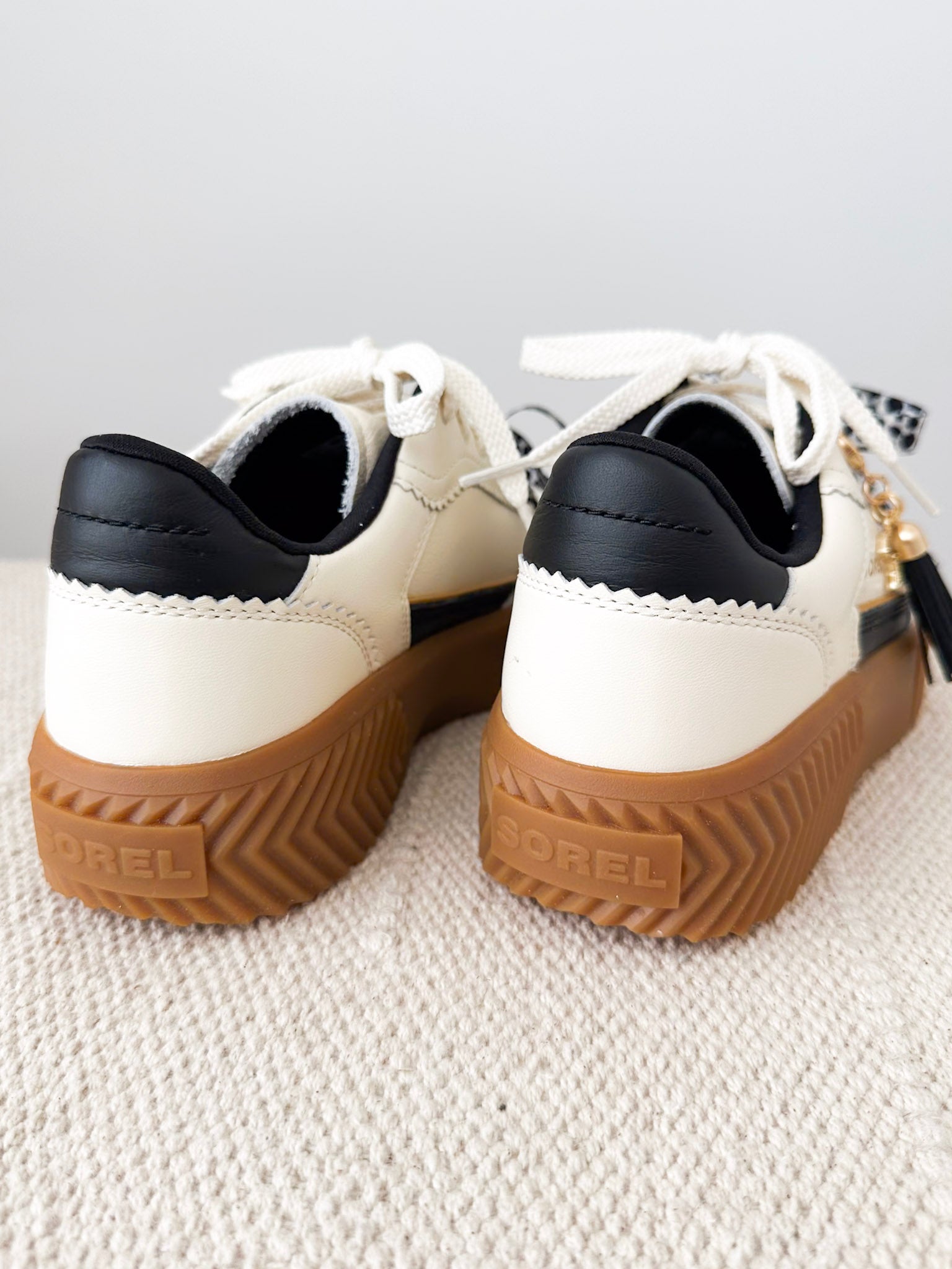 Sorel ONA AVE Charm Sneaker - Snow & Black - The Nines