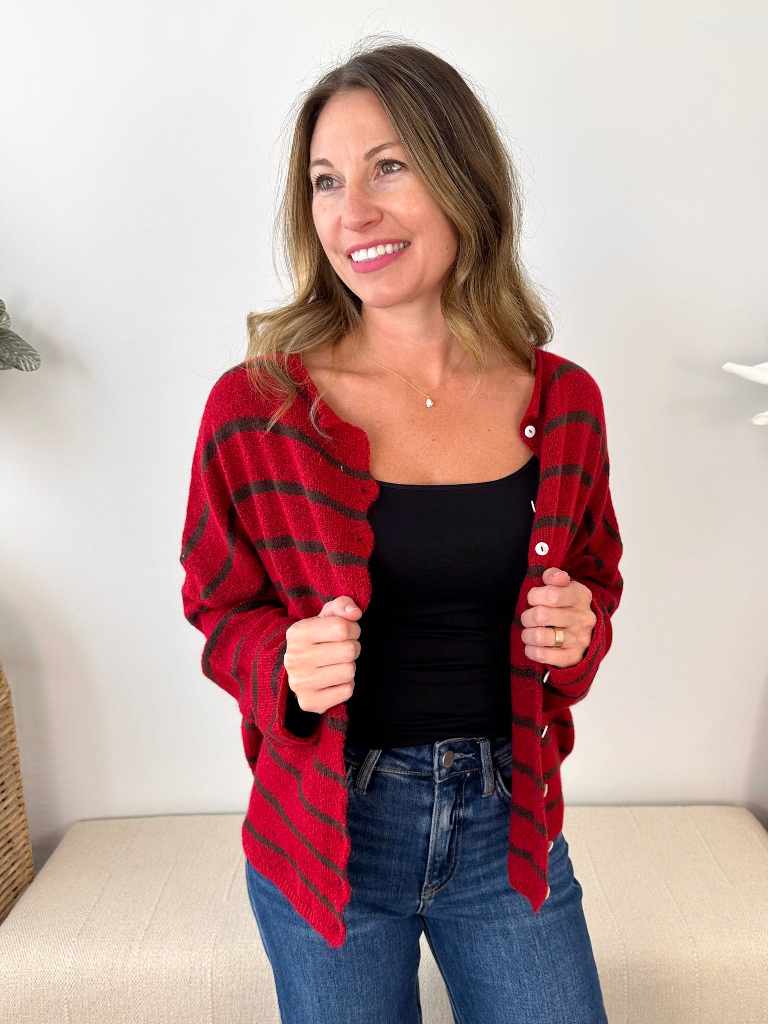 Cabana Striped Piper Cardigan - The Nines