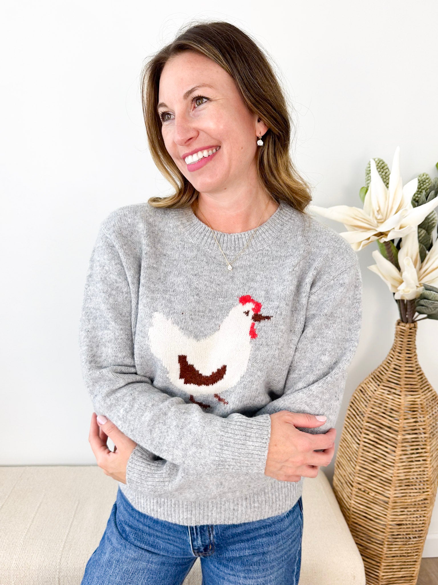 Heathered Chicken Pullover - The Nines