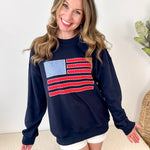 Patchwork American Flag Crew - The Nines