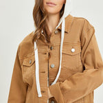 Risen Mocha Hooded Jacket - The Nines