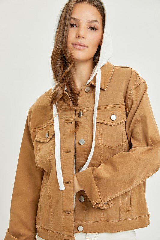 Risen Mocha Hooded Jacket - The Nines