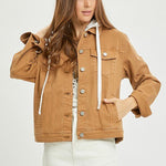 Risen Mocha Hooded Jacket - The Nines