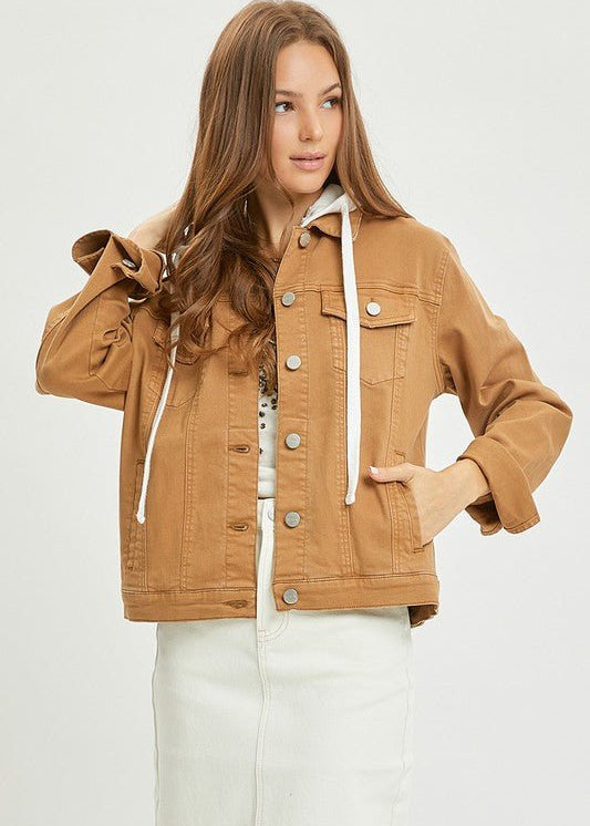 Risen Mocha Hooded Jacket - The Nines