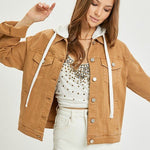 Risen Mocha Hooded Jacket - The Nines