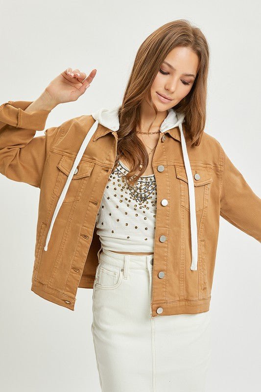 Risen Mocha Hooded Jacket - The Nines
