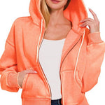 Mineral Fleece Lined Hooded Zip Ups - 3 Colors! - The Nines