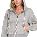 Mineral Fleece Lined Hooded Zip Ups - 3 Colors! - The Nines