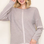 Light Mocha Long Sleeve Top - The Nines
