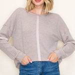 Light Mocha Long Sleeve Top - The Nines