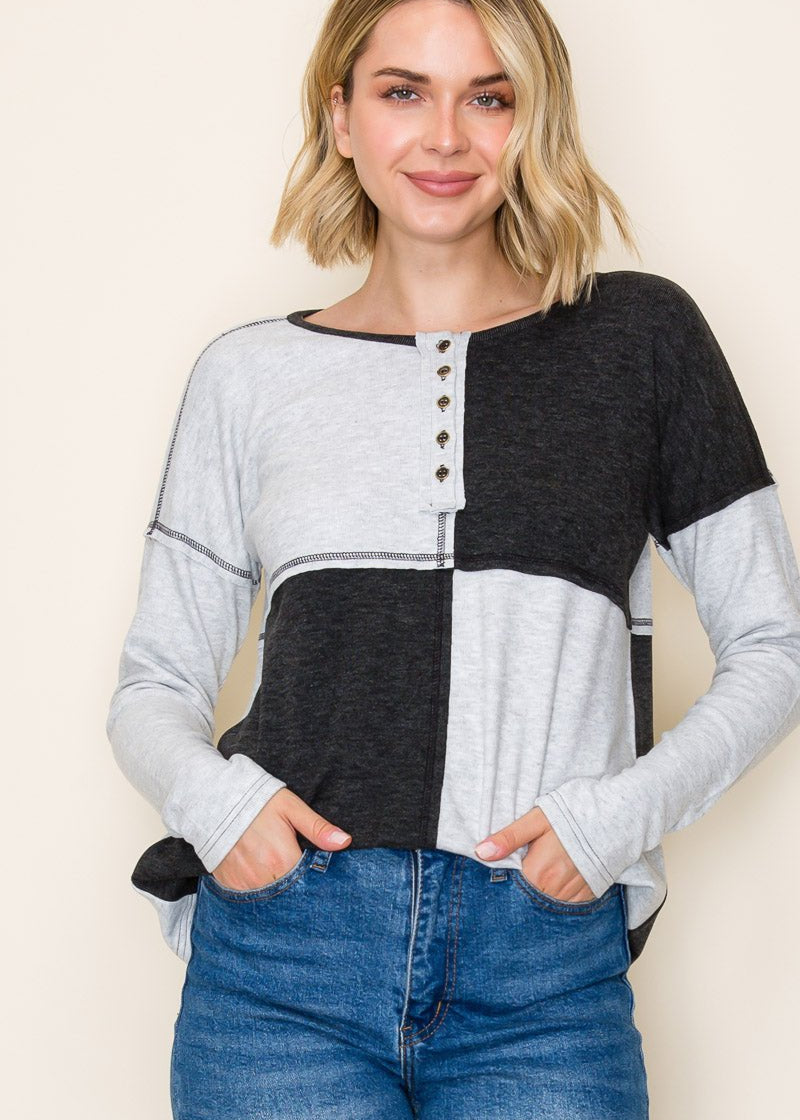 Super Soft Henley - 2 Colors! - The Nines