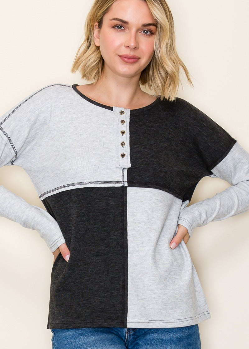 Super Soft Henley - 2 Colors! - The Nines