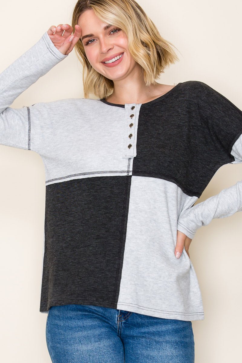 Super Soft Henley - 2 Colors! - The Nines