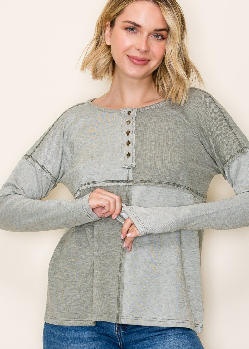 Super Soft Henley - 2 Colors! - The Nines
